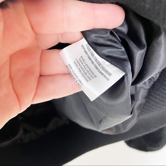 Apparis Jem Faux Fur Leopard Zip Bomber Jacket Black Brown Casual Winter Fall - Picture 4 of 5